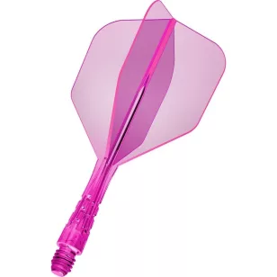   Fluturas si tija darts Mission Force 90 Vortex roz neon, No6 si tija scurta