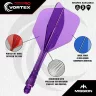   Fluturas si tija darts Mission Force 90 Vortex roz neon, No6 si tija scurta