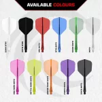 Fluturas si tija darts Mission Force 90 Vortex roz neon, No6 si tija scurta
