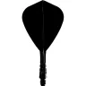   Fluturas darts Mission Force 90 Vortex negru, fluturas Kite si tija scurta