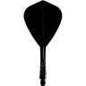   Fluturas si tija darts Mission Force 90 Vortex negru, fluturas Kite si tija medie