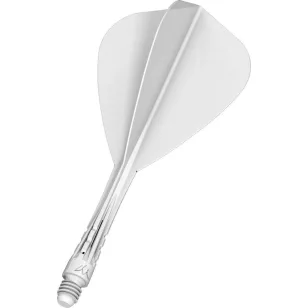   Fluturas si tija darts Mission 90 Vortex alb, fluturas Kite si tija medie