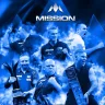   Fluturas si tija darts Mission 90 Vortex alb, fluturas Kite si tija medie