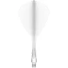   Fluturas si tija darts Mission 90 Vortex alb, fluturas Kite si tija medie