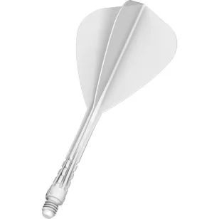   Fluturas si tija darts Mission Force 90 Vortex alb, fluturas Kite si tija lunga