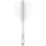   Fluturas si tija darts Mission Force 90 Vortex alb, fluturas Kite si tija lunga