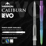 Varf darts Mission Caliburn EVO GV1-Logo 26mm negru