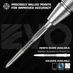 Varf darts Mission Caliburn EVO GV1-Logo 26mm negru