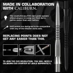 Varf darts Mission Caliburn EVO GV1-Logo 26mm negru