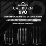 Varf darts Mission Caliburn EVO GV-Logo 32mm negru