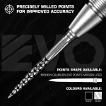 Varf darts Mission Caliburn EVO GV-Logo 38mm negru