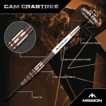 Set sageti darts Mission Cam Crabtree V2 22g, 95% wolfram