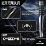 Set sageti darts Mission Katana 22g, 95% wolfram