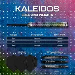 Set sageti darts steel Mission Kaleidos 23g, 95% wolfram