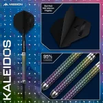 Set sageti darts steel Mission Kaleidos 23g, 95% wolfram