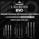 Varf darts Mission Calibrun EVO Logo 26mm negru
