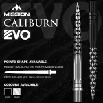 Varf darts Mission Caliburn EVO 38mm negru