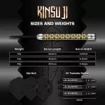 Set sageti darts steel Mission Kinsuji 24g, 95% wolfram