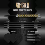 Set sageti darts steel Mission Kinsuji 26g, 95% wolfram