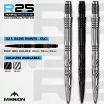 Varf darts Mission R2.5 Rapid Points - SGV negru, 35mm