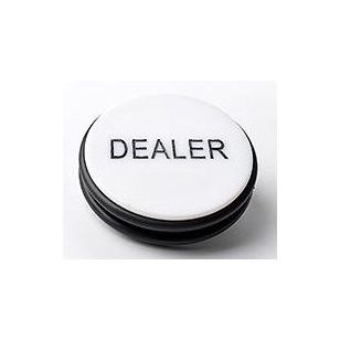 Buton de dealer negru/alb XL