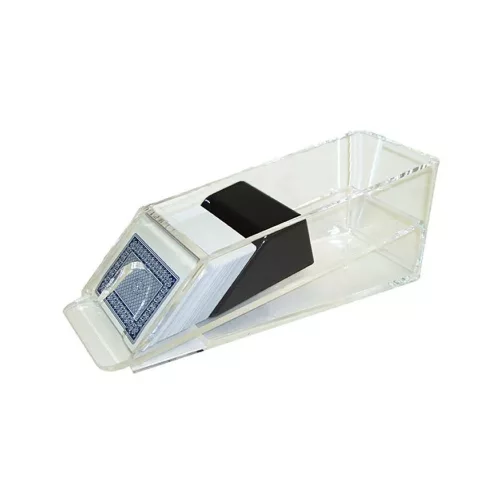 Distribuitor acrilic transparent pentru 6 pachete de carti