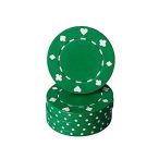 Jeton poker cu SimboluriCărţiPoker , verde 11,5g