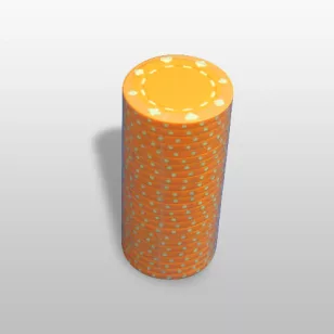 Jeton poker portocaliu 11,5g