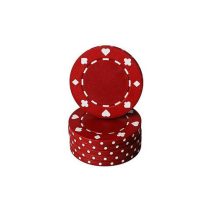  Jeton poker cu SimboluriCărţiPoker , roşu 11,5g