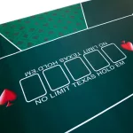 Postav poker Texas Holdem, cauciucat, 180x90
