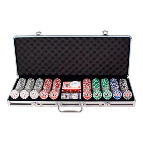 Set de poker Royal Flush, 500 de buc., 13,5g, cu valori mici