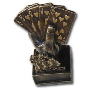 Trofeu Poker "Royal Flush" aur