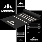   Covor darts de cauciuc Mission Heavy Duty Pro Level 290×60cm, negru