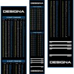   Covor darts Designa inscriptionat cu inchideri 290×60cm - albastru