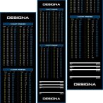  Covor darts Designa inscriptionat cu inchideri 290×80cm - albastru - extra Larg