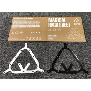   Magical Rack Sheet, sablon biliard pentru 8-ball, 9-ball si 10-ball, set 6 bucati