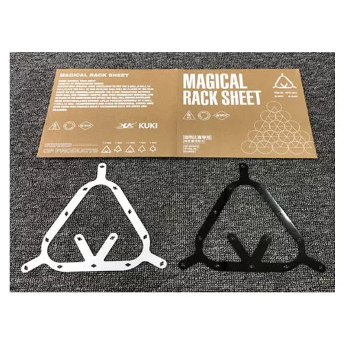 Magical Rack Sheet, sablon biliard pentru 8-ball, 9-ball si 10-ball, set 6 bucati