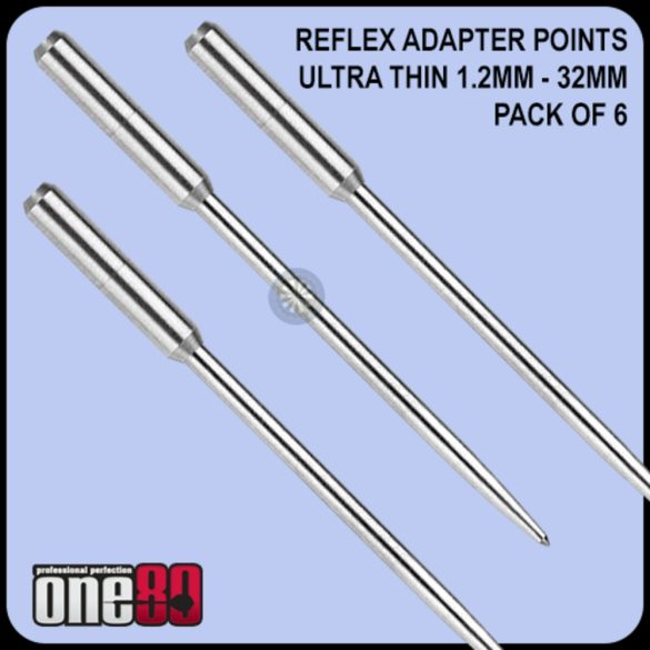Varf Darts Reflex ,cu adaptor pentru corp normal, ONE80 6 buc/set, 32 mm lung