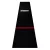 Covor darts cu linie de aruncare din lemn One80, latime 60 cm, negru, rosu
