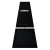 Covor darts din cauciuc cu rigla de lemn ONE80, latime 62 cm, negru, alb