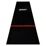 Covor darts cu linie din lemn ONE80 300x90cm, negru rosu