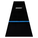Covor darts One80, linie de start din lemn, latime 90cm, negru-albastru