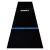 Covor darts One80, linie de start din lemn, latime 90cm, negru-albastru