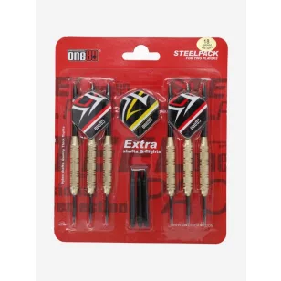Set sageti steel One80, 2x set sageti si accesorii, 18g