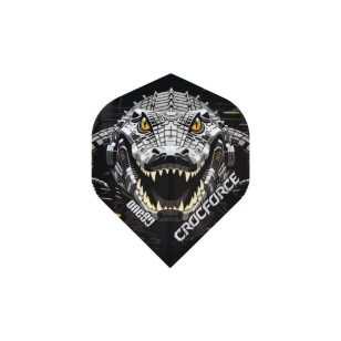 Fluturas darts One80 Crocforce, negru cu model crocodil