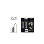 Set darts steel One80 Back to Basics-BAS, 24g, 90% wolfram