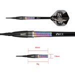 Set darts  soft One80 Akito Yamagata Guts 18g, 90% wolfram