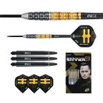 Set darts steel One80 Gunner III, 23g, 90% wolfram