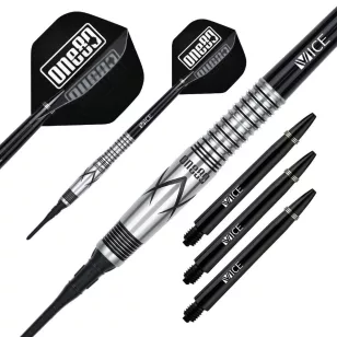 Set sageti darts soft ONE80 kaori Miura negru  20g, 90% wolfram
