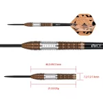 Set darts One80 Luxor Delta steel 25g 90% wolfram